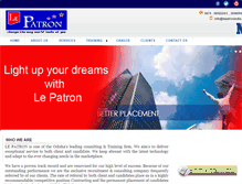 Tablet Screenshot of lepatronindia.com